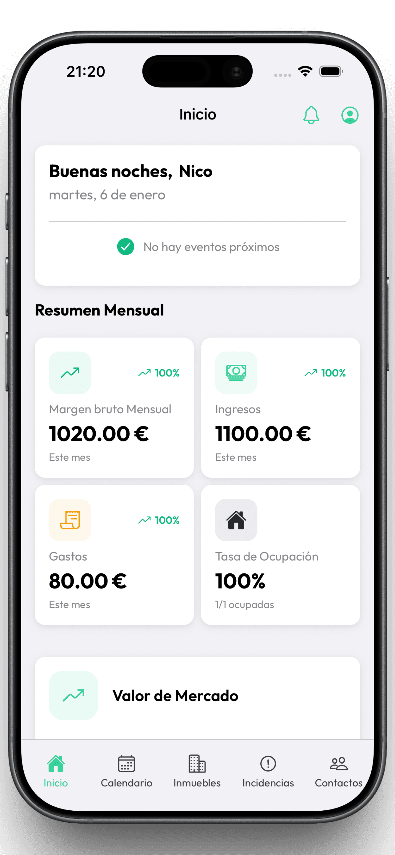 InmoBoard - Dashboard de gestión inmobiliaria con ROE en tiempo real, contratos digitales y fiscalidad automatizada